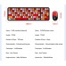 Tf350 RED Wireless Keyboard and Mouse Combo