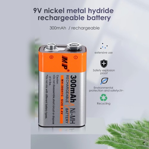 9V Rechargeable Battery