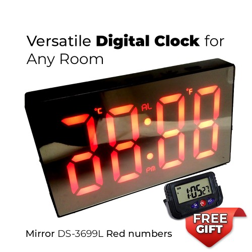 Digital Clock DS-3699L Red