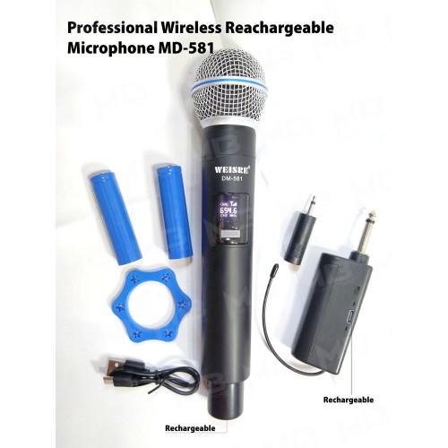 Wireless UHF Microphone MD-581