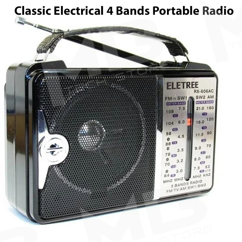 Classic Electrical 4 Bands Portable FM Radio