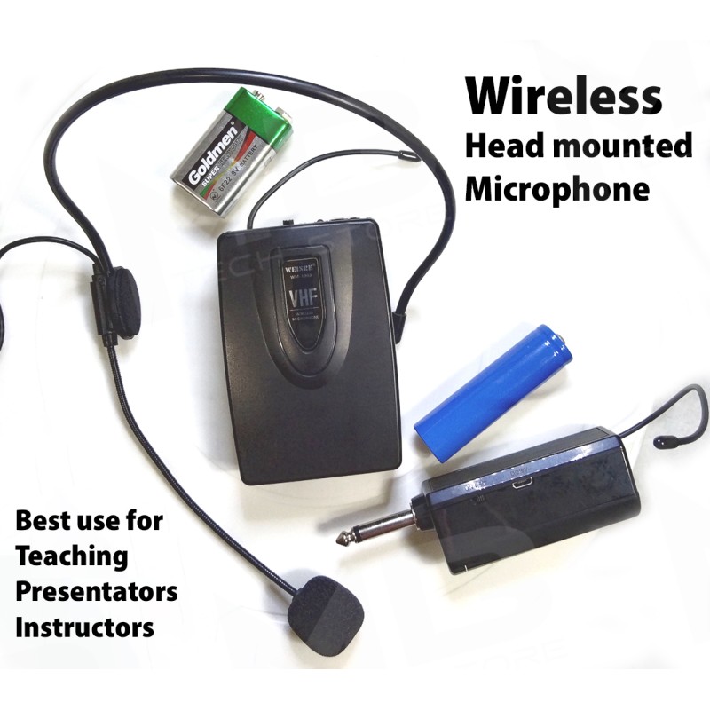 Head Mounted Lapel Wireless Microphone