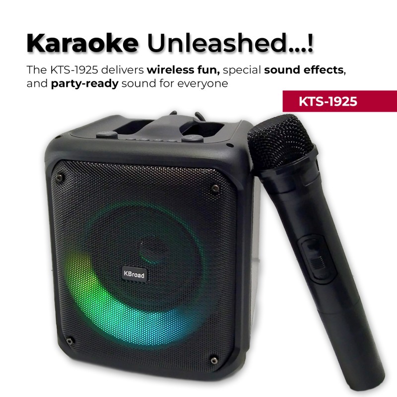 KTS-1925 Karaoke Speaker with Wireless Mic