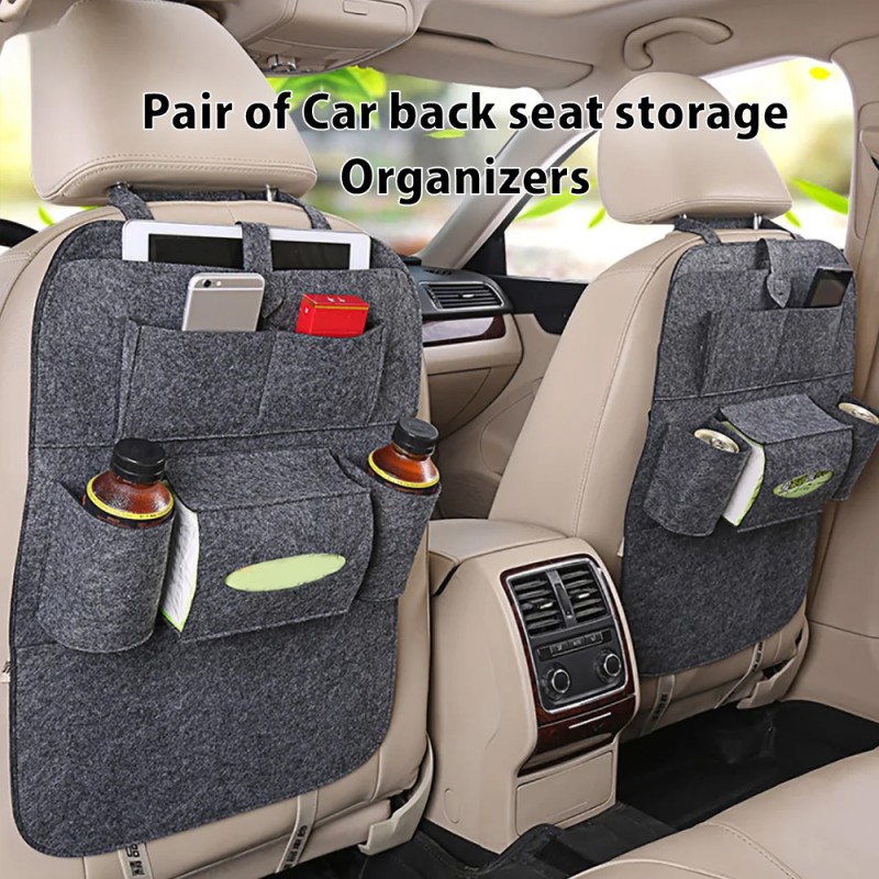 Car back seat storage bags