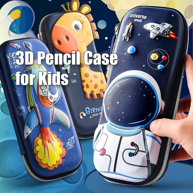 3D Pencil Case for Kids