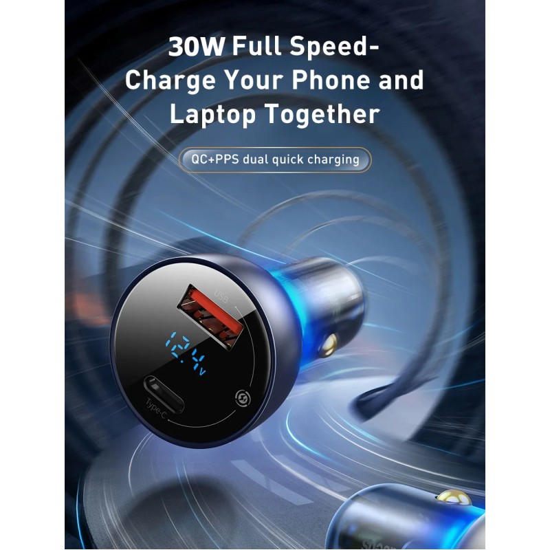 30W Car Charger USB Type-C