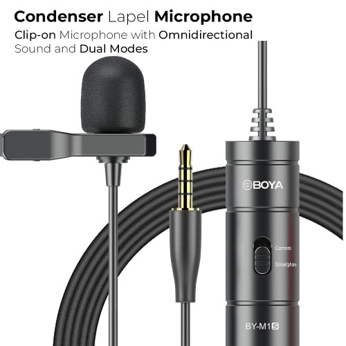 BOYA BY-M1 Lavalier Condenser Microphone